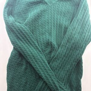 Tommy Hilfiger Green Knit Sweater